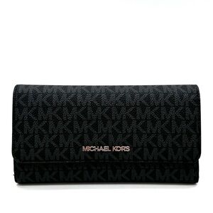 Michael Kors Large Trifold Wallet Black